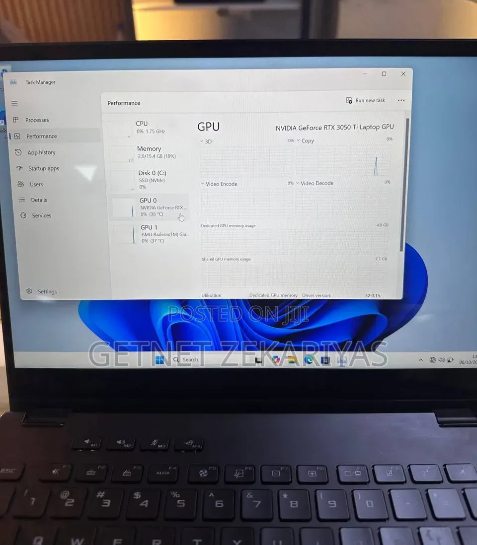 New Laptop Asus ROG Strix G15 16GB AMD Ryzen 9 SSD 512GB