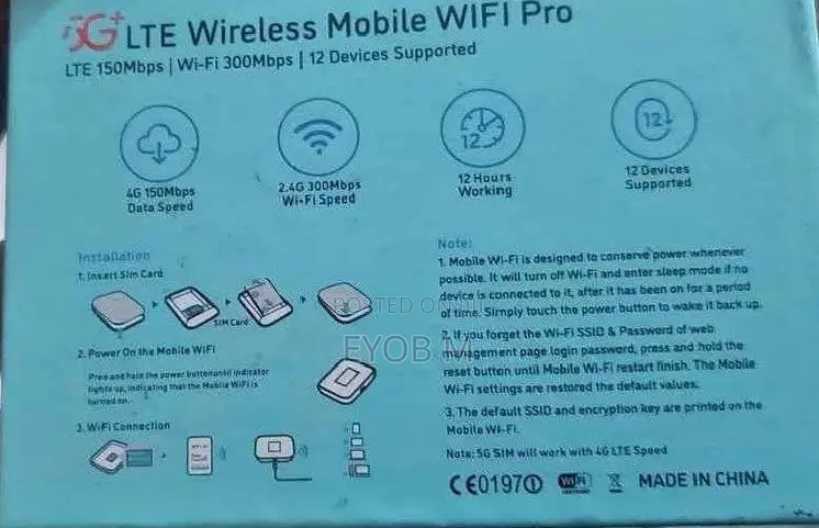 LTE Wifi Router (Modem)