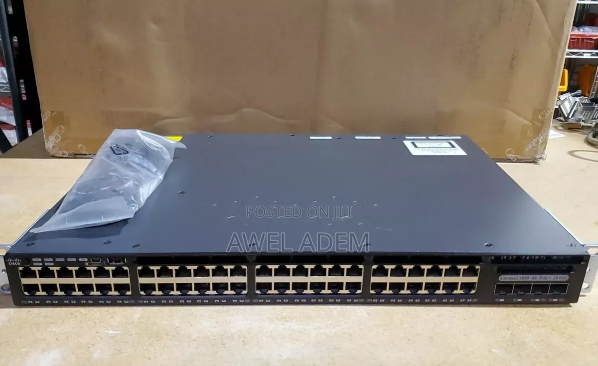 Cisco Catalyst WS-C3650-48PD-L 48 GbE PoE+ Ports, 2 10G Layer 3 Switch
