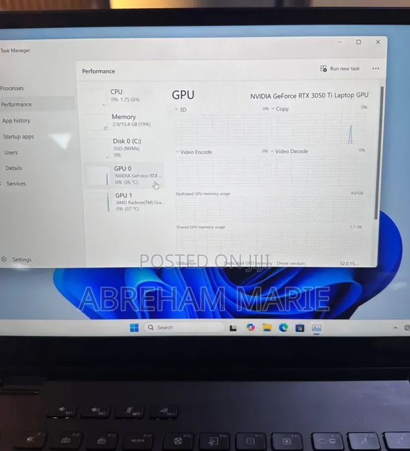 New Laptop Asus ROG Strix G16 G614 16GB AMD Ryzen 9 SSD 512GB