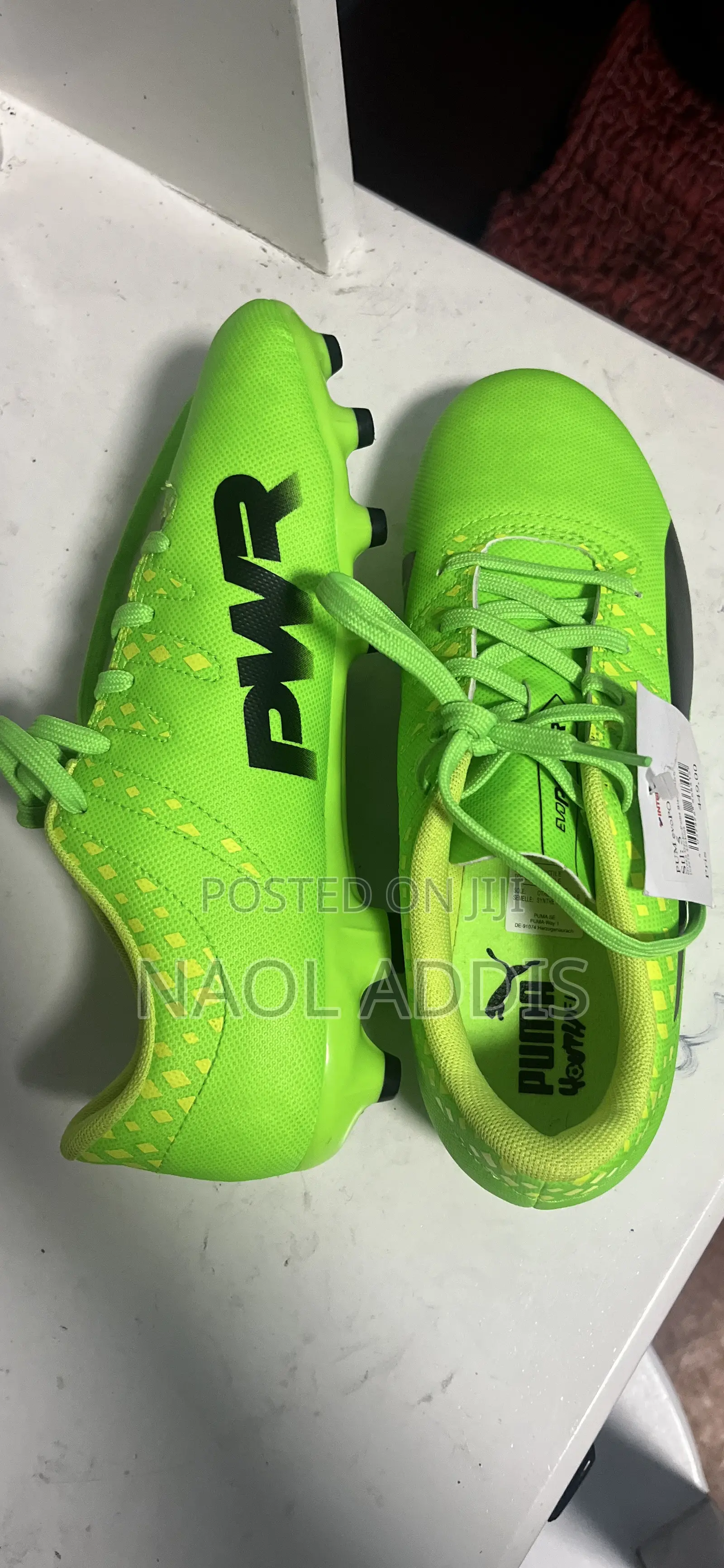 PUMA evoPOWER Vigor 1 FG Football Boots – Green/Black