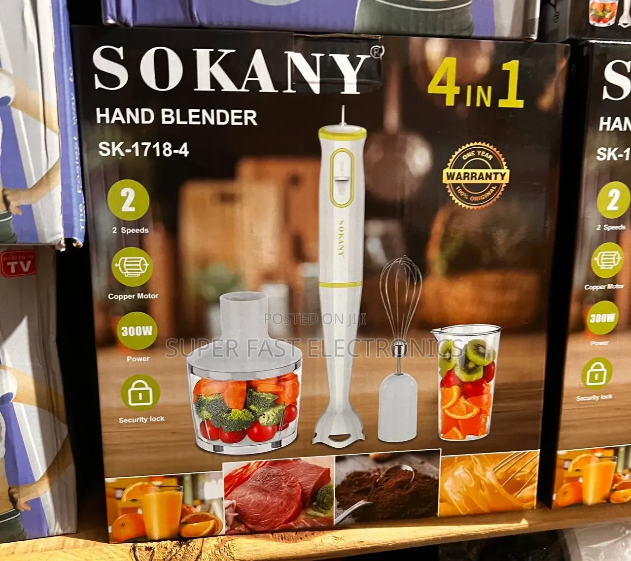 Sokany Hand Blender 4-in-1
A 300W Multi-Functional With 2 Speed