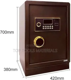 ፡brown Heavy-Duty Fireproof Digital Safe Box
