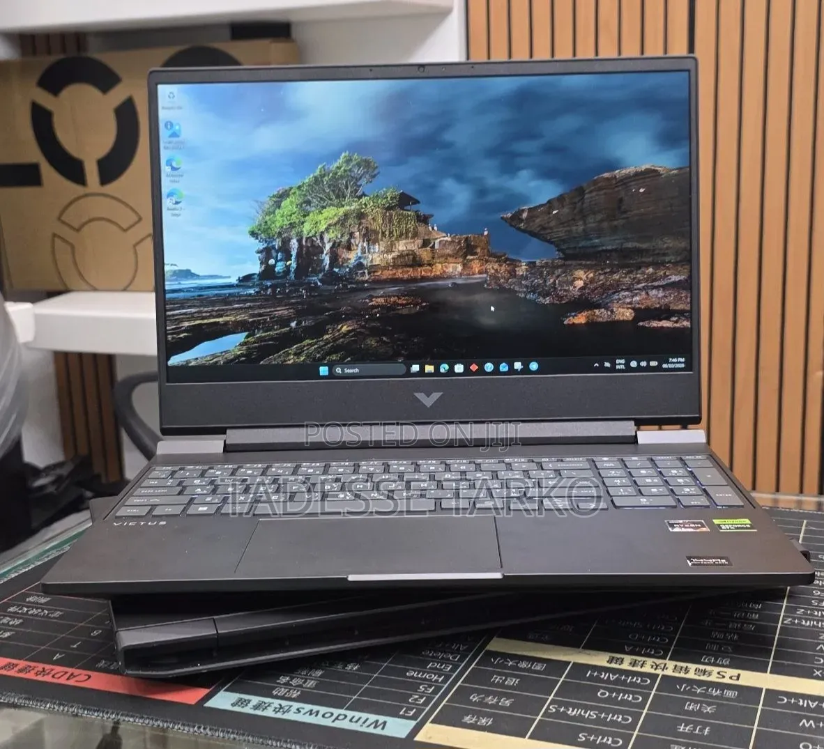 New Laptop HP Victus 16 8GB AMD Ryzen 7 SSD 512GB