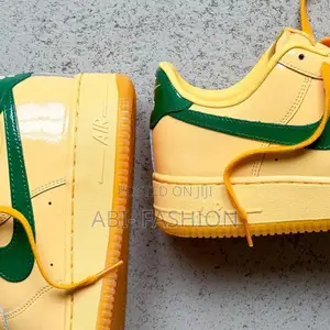 Nike Air Force "Topaz Gold/Pine Green, Glossy Patent Master Quality