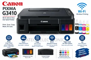 Canon PIXMA G3410 Wi-Fi All-in-One Ink Tank Printer