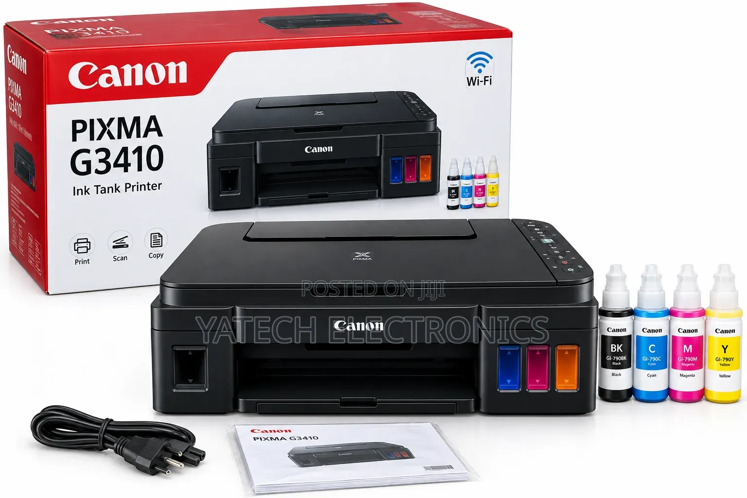 Canon PIXMA G3410 Wi-Fi All-in-One Ink Tank Printer