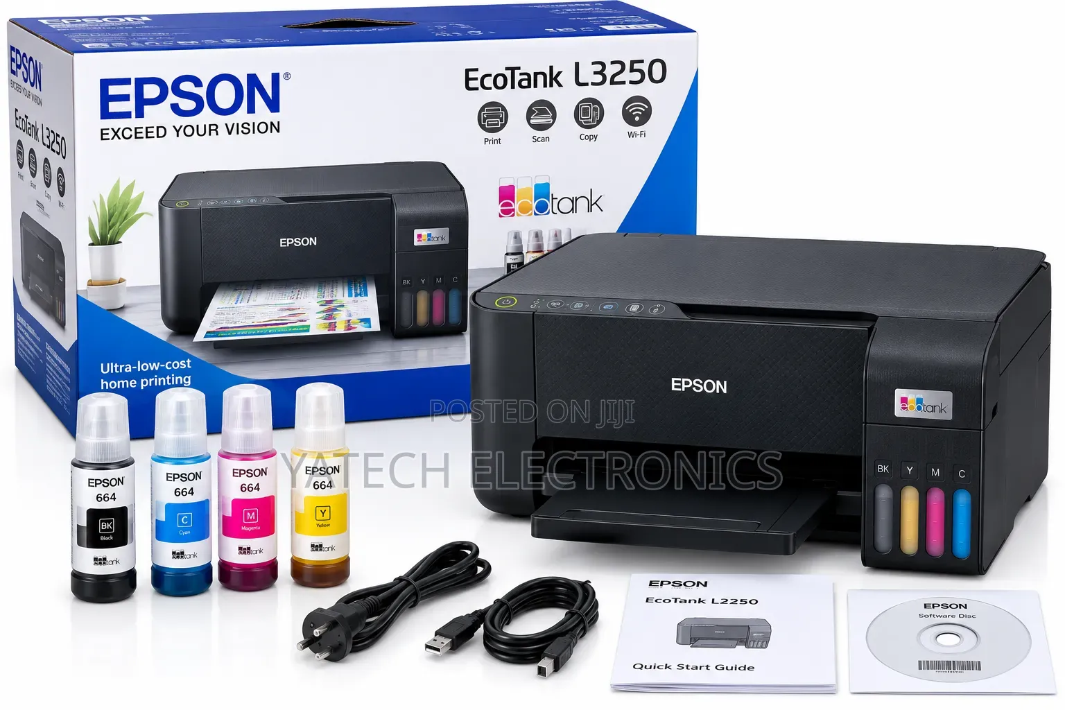 Epson EcoTank L3250 A4 All-in-One Wi-Fi Ink Tank Printer