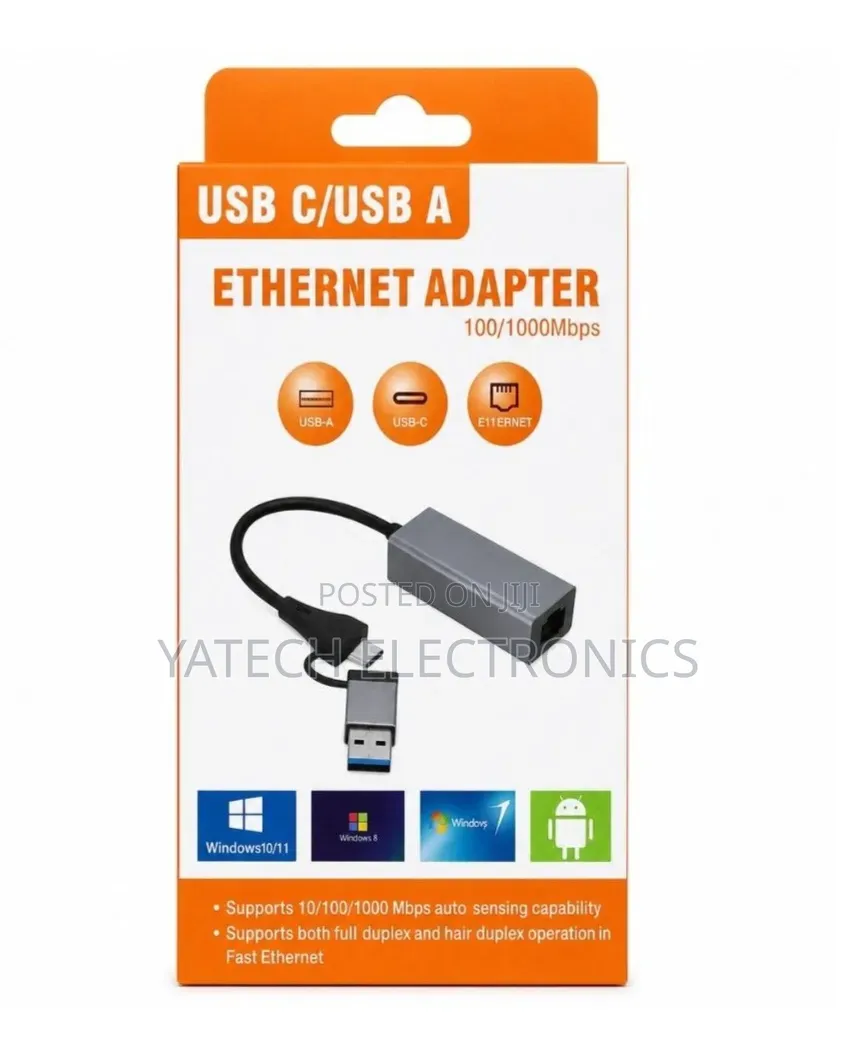 USB Type-C to Gigabit Ethernet (LAN) Adapter