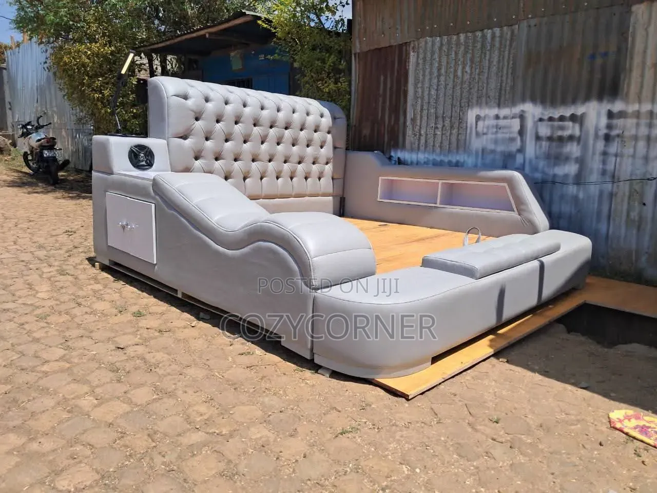Order Full Leather King Size Bed With Unmatchable Handcraft. ሌዘር አልጋ