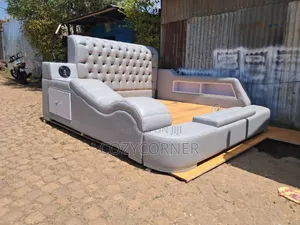 Order Full Leather King Size Bed With Unmatchable Handcraft. ሌዘር አልጋ