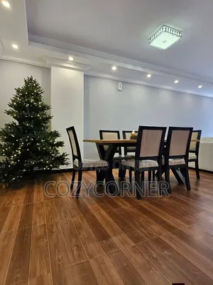 Order 6 Seaters Wooden Dining Set With Gorgeous Setup. የመመገቢያ ጠረጴዛ