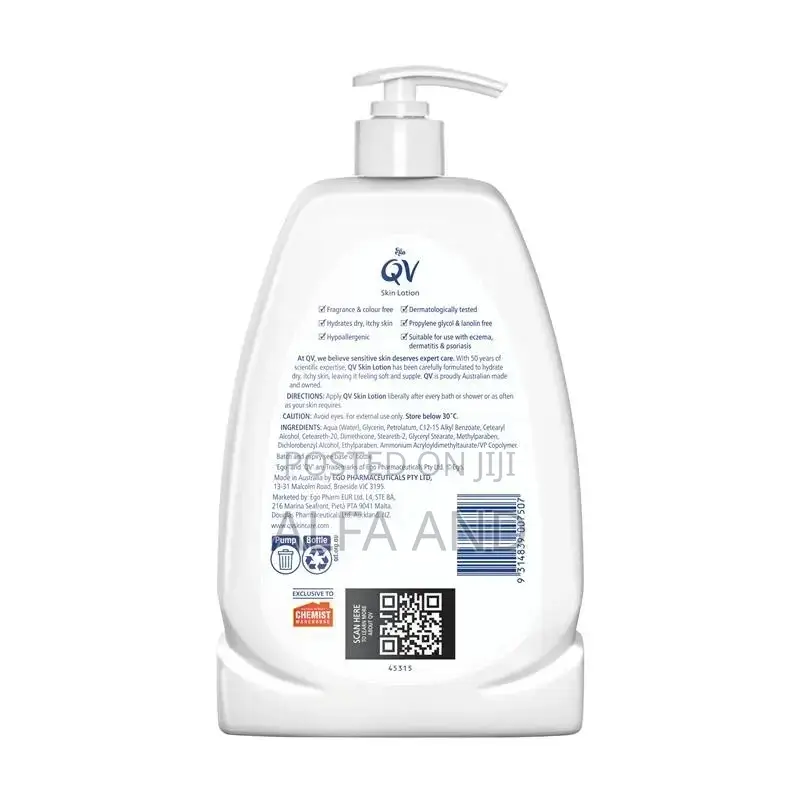 QV Skin Lotion 1.25 Litre for All Skin Specialty for Dry & Sensitive
