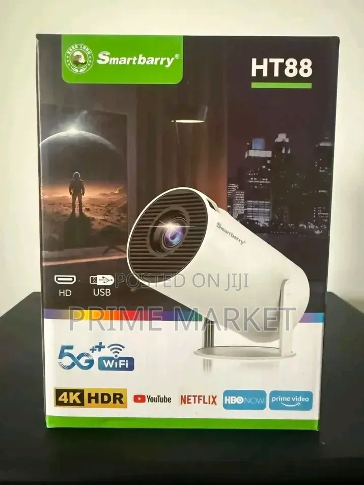  Smartbarry HT88 4K Smart Mini Projector – Your Cinema Anywhere! 