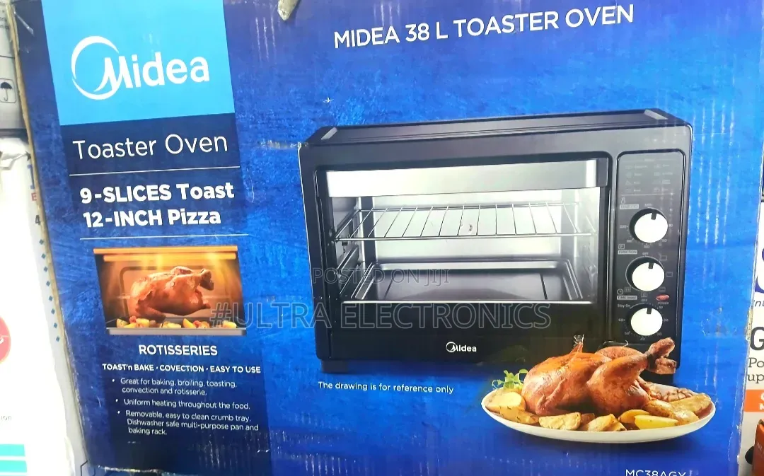 Midea 38l Toaster Oven – Mc38agy Compact Size • Powerful