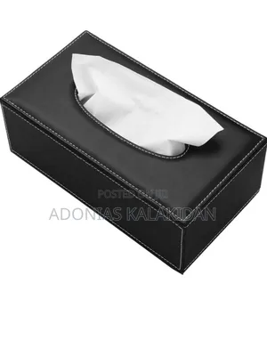 Ectangular Leather Tissue Box Cover