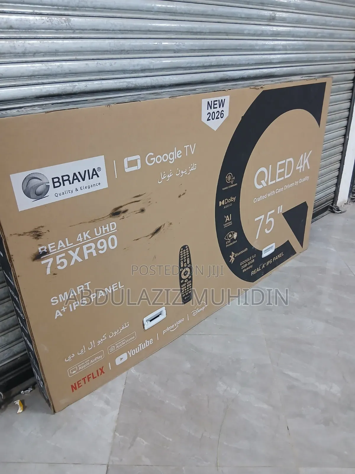Bravia 75 Enche Single Scrine Framless Google TV