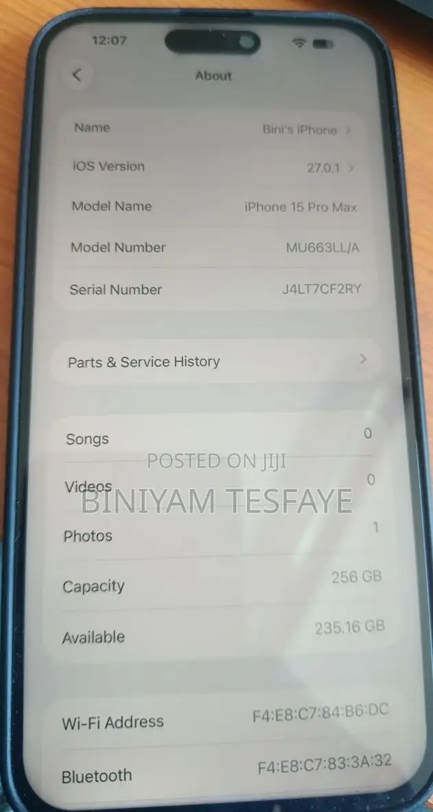 Apple iPhone 15 Pro Max 256 GB Black
