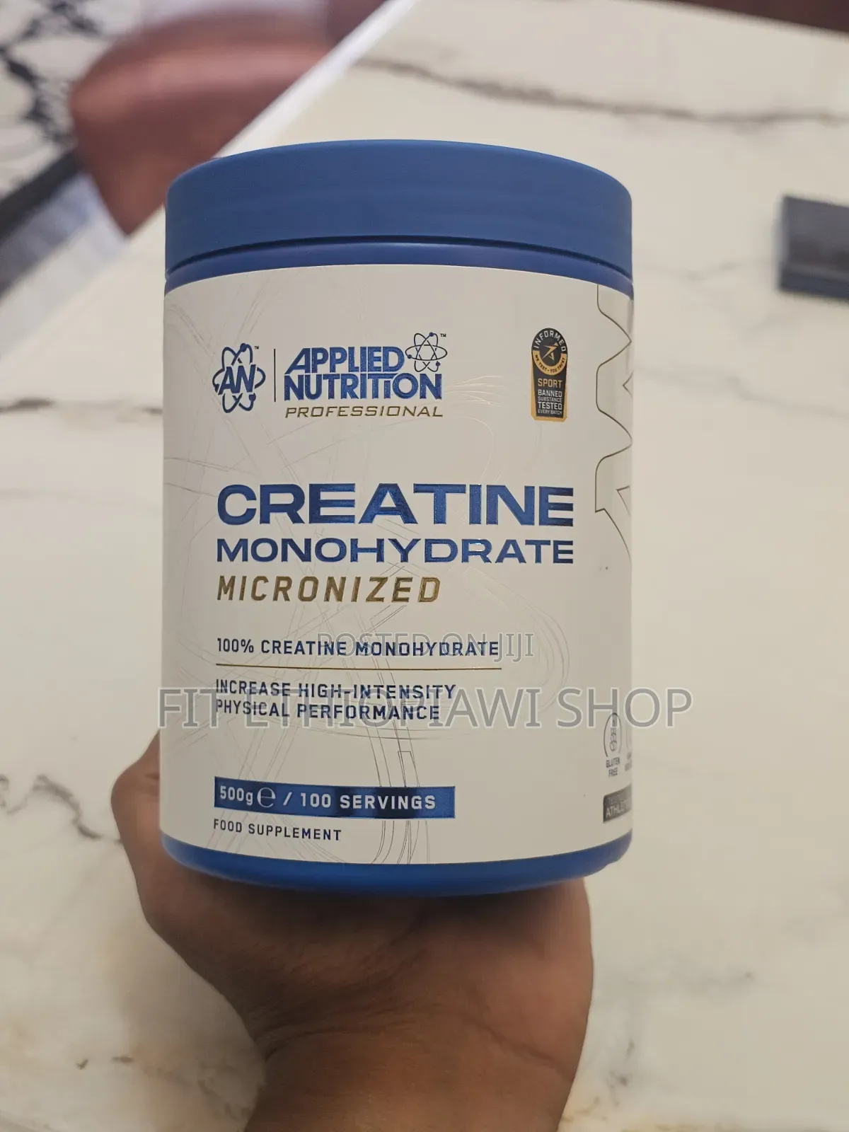 Applied Nutrition Creatine Monohydrate 500g | 100 Servings | Original
