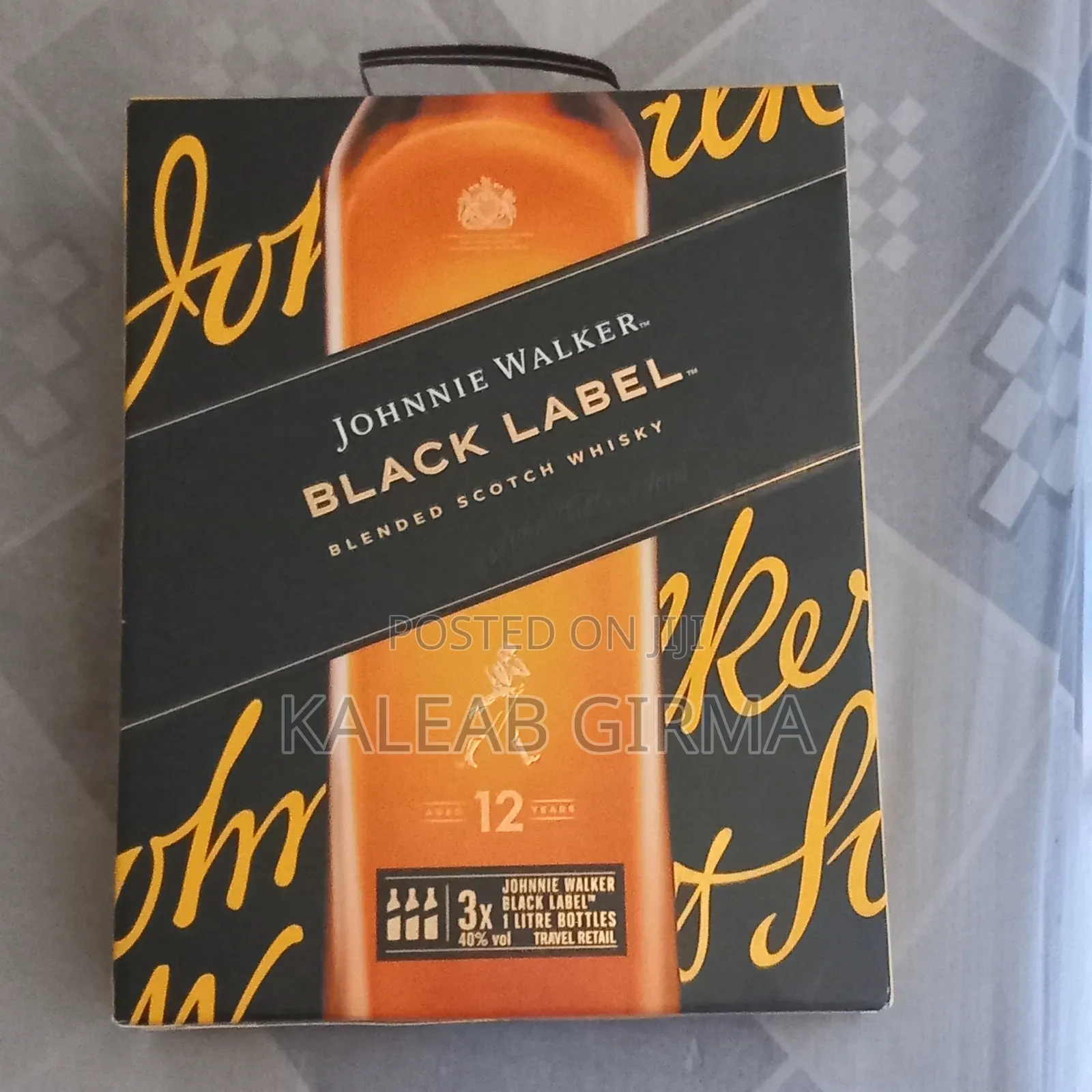 3 Piece Johnnie Walker Black Label Whisky