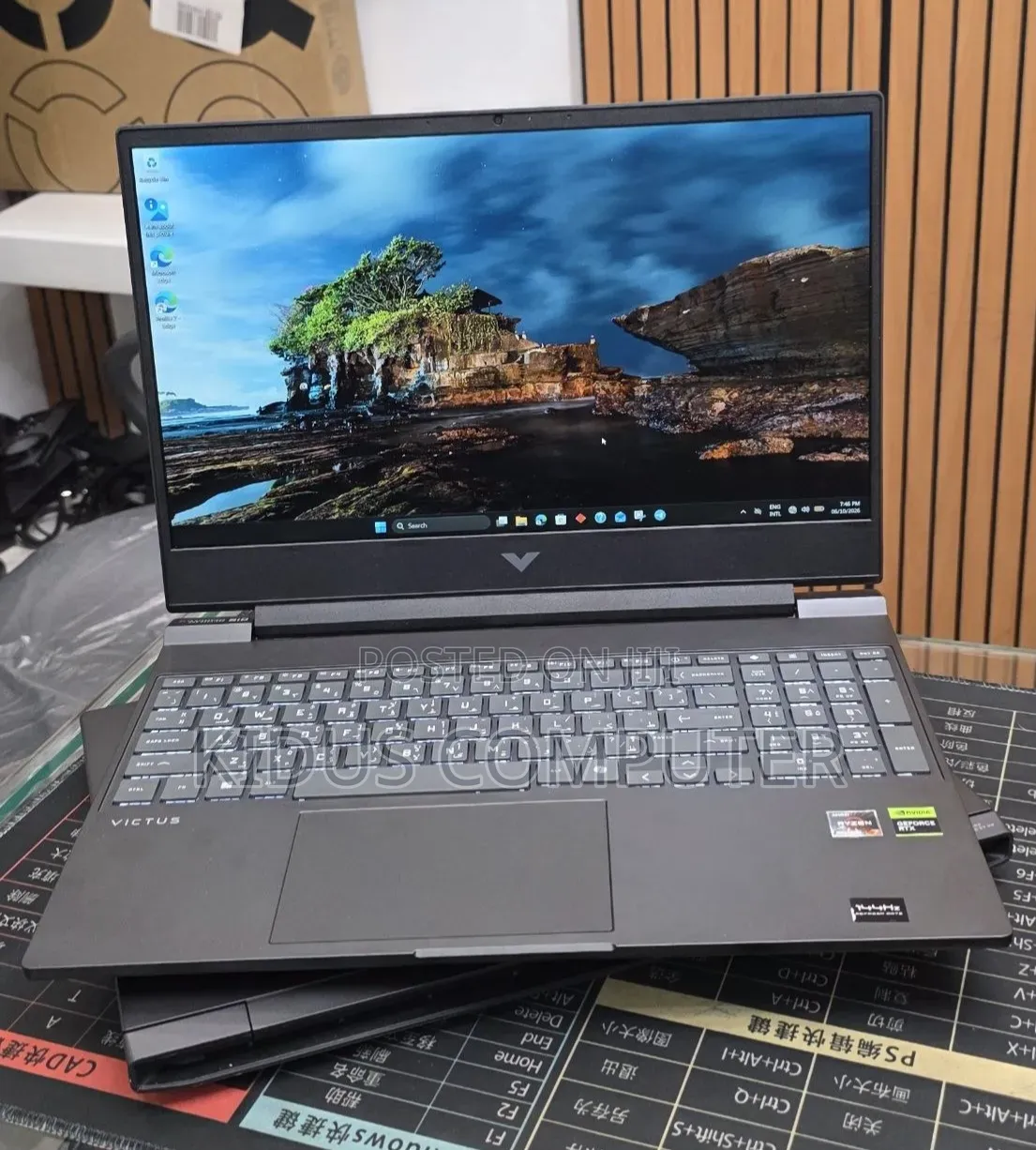 New Laptop HP Victus 15 8GB AMD Ryzen 5 SSD 512GB