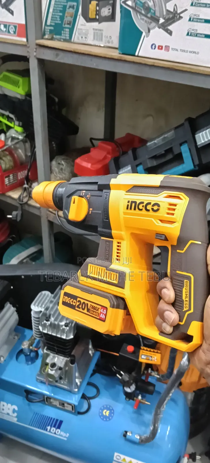 INGCO 20V Brushless Cordless Hammer Drill