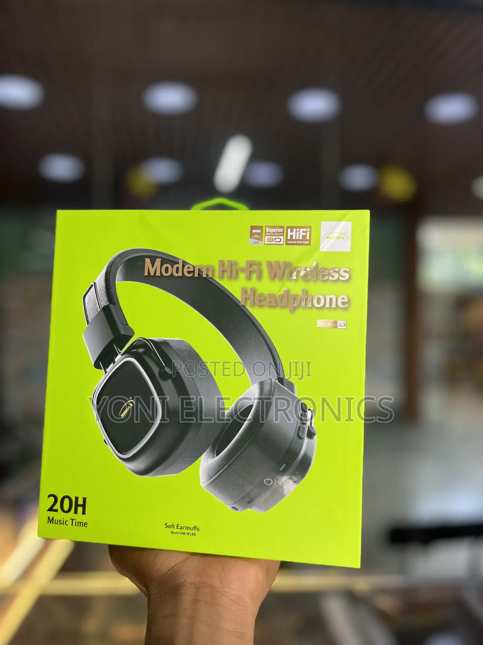 RUGGA'S Modern Hi-Fi Wireless Headphone