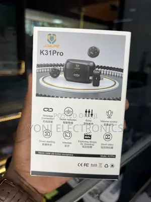 K31Pro Wireless Collar Clip Button Microphone Set