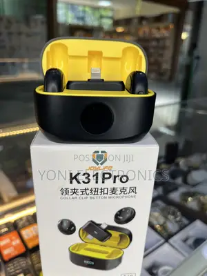 K31Pro Wireless Collar Clip Button Microphone Set