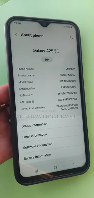 New Samsung Galaxy A25 256 GB Blue