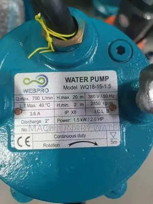 Dewatering Submersible (የቆሻሻ ውሀ)water Pump 2hp