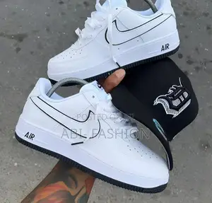 Nike Air Force 1 Low Black / White Sole — New Arrival