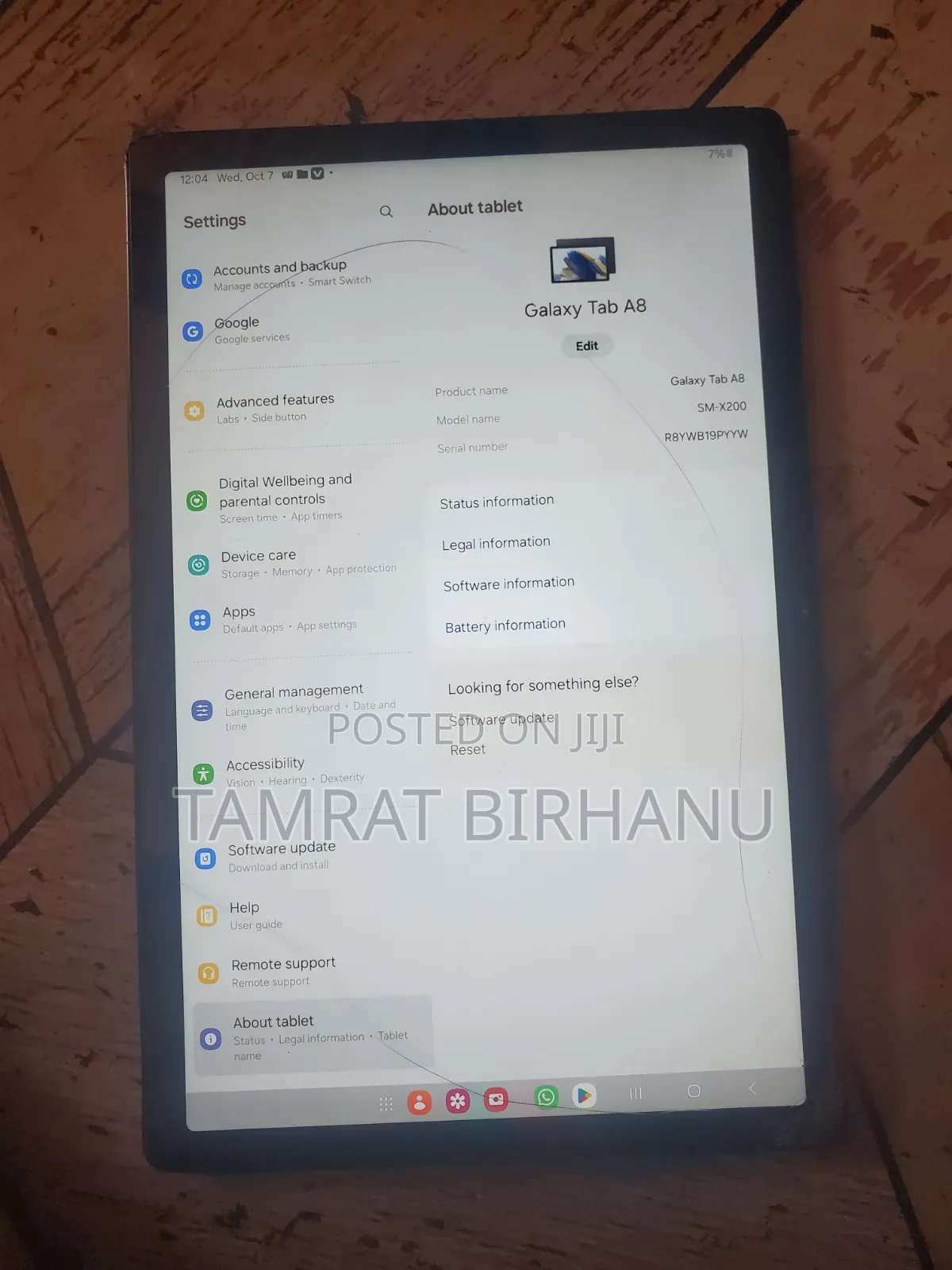 New Samsung Galaxy Tab A8 10.5 (2021) 32 GB Black