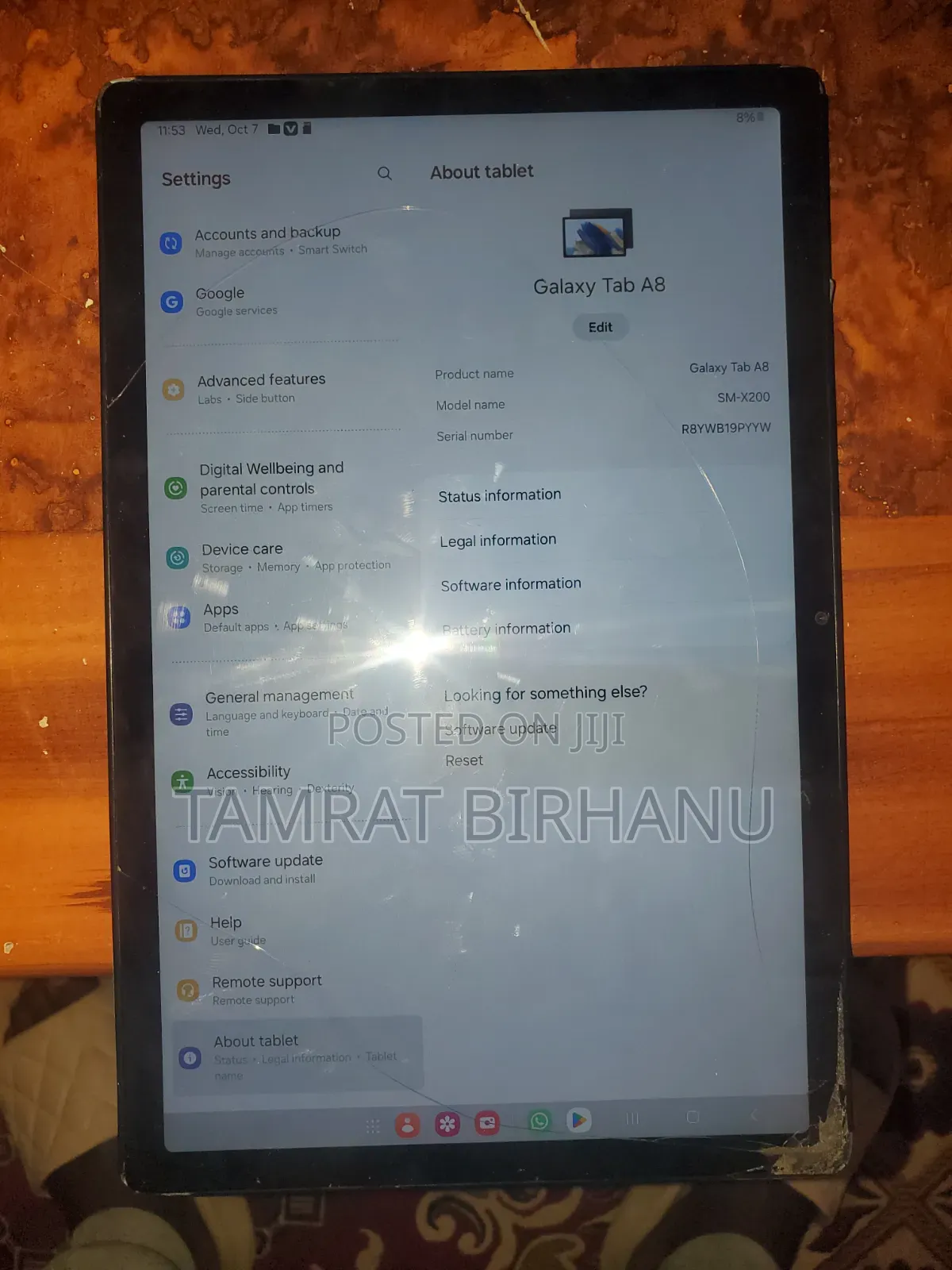New Samsung Galaxy Tab A8 10.5 (2021) 32 GB Black