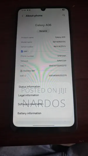 New Samsung Galaxy A06 64 GB Black