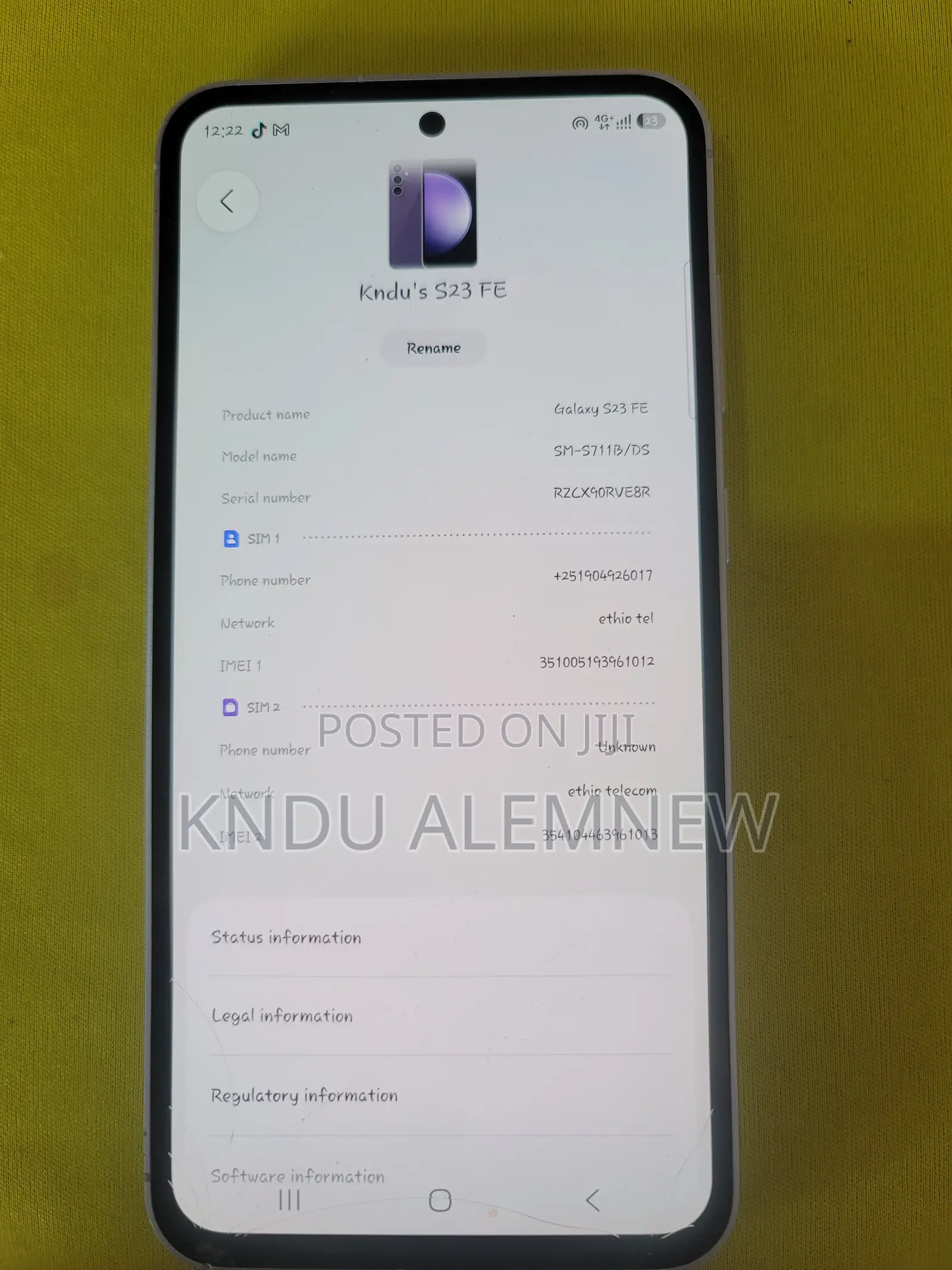 Samsung Galaxy S23 FE 128 GB Purple