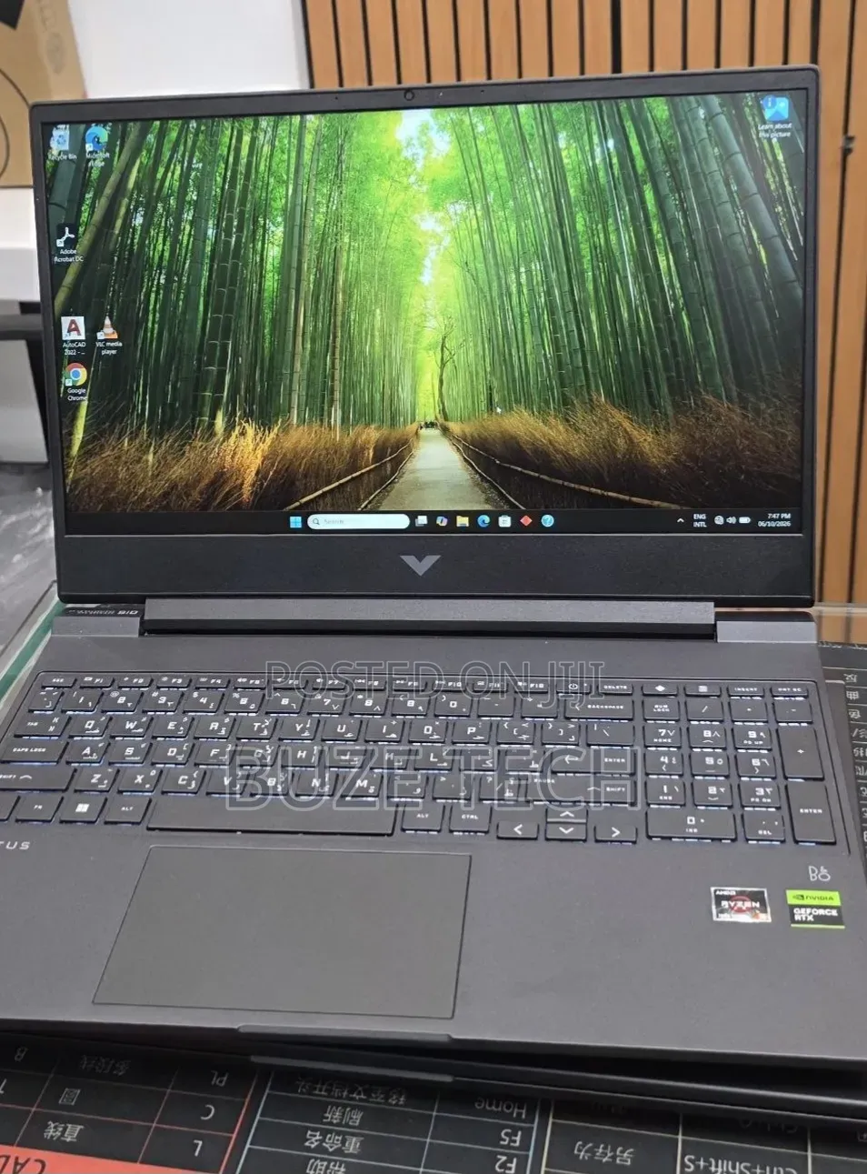 New Laptop HP Victus 15 8GB AMD Ryzen 5 SSD 512GB