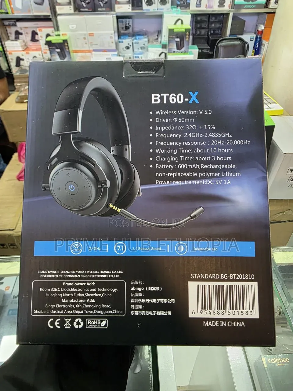 Abingo BT60-X Wireless Gaming Headset Dominate Your Game