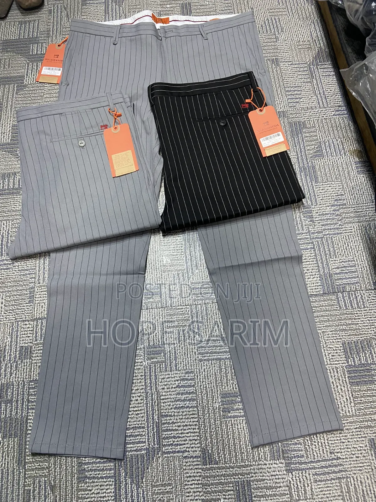 ፕሪሚየም የ ወንዶች የዝንጉርጉር (Pinstripe) ሱሪዎች –