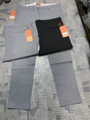 ፕሪሚየም የ ወንዶች የዝንጉርጉር (Pinstripe) ሱሪዎች –