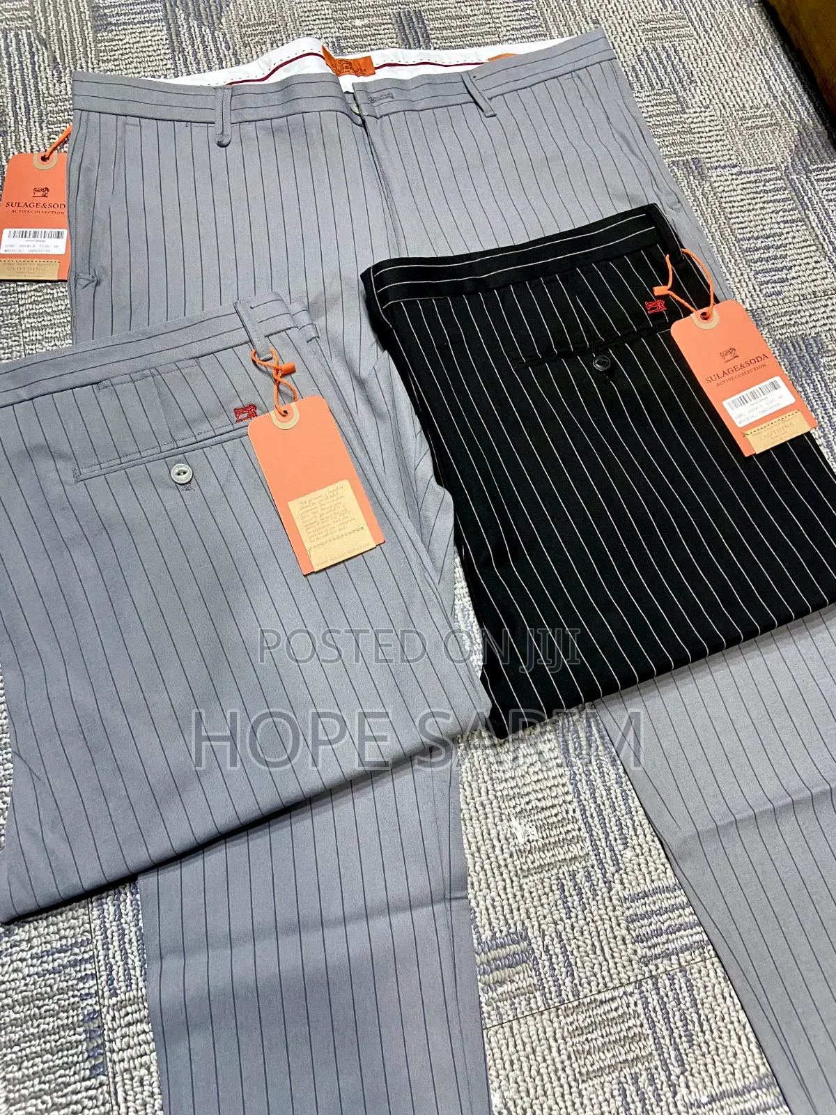 ፕሪሚየም የ ወንዶች የዝንጉርጉር (Pinstripe) ሱሪዎች –