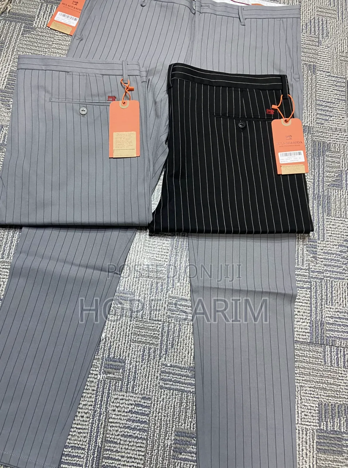 ፕሪሚየም የ ወንዶች የዝንጉርጉር (Pinstripe) ሱሪዎች –