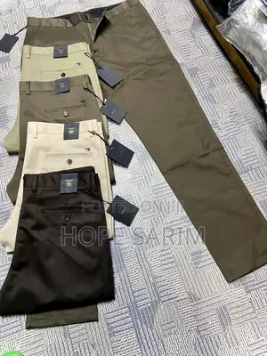 Premium Tom Strip Men’s Khaki Trousers –