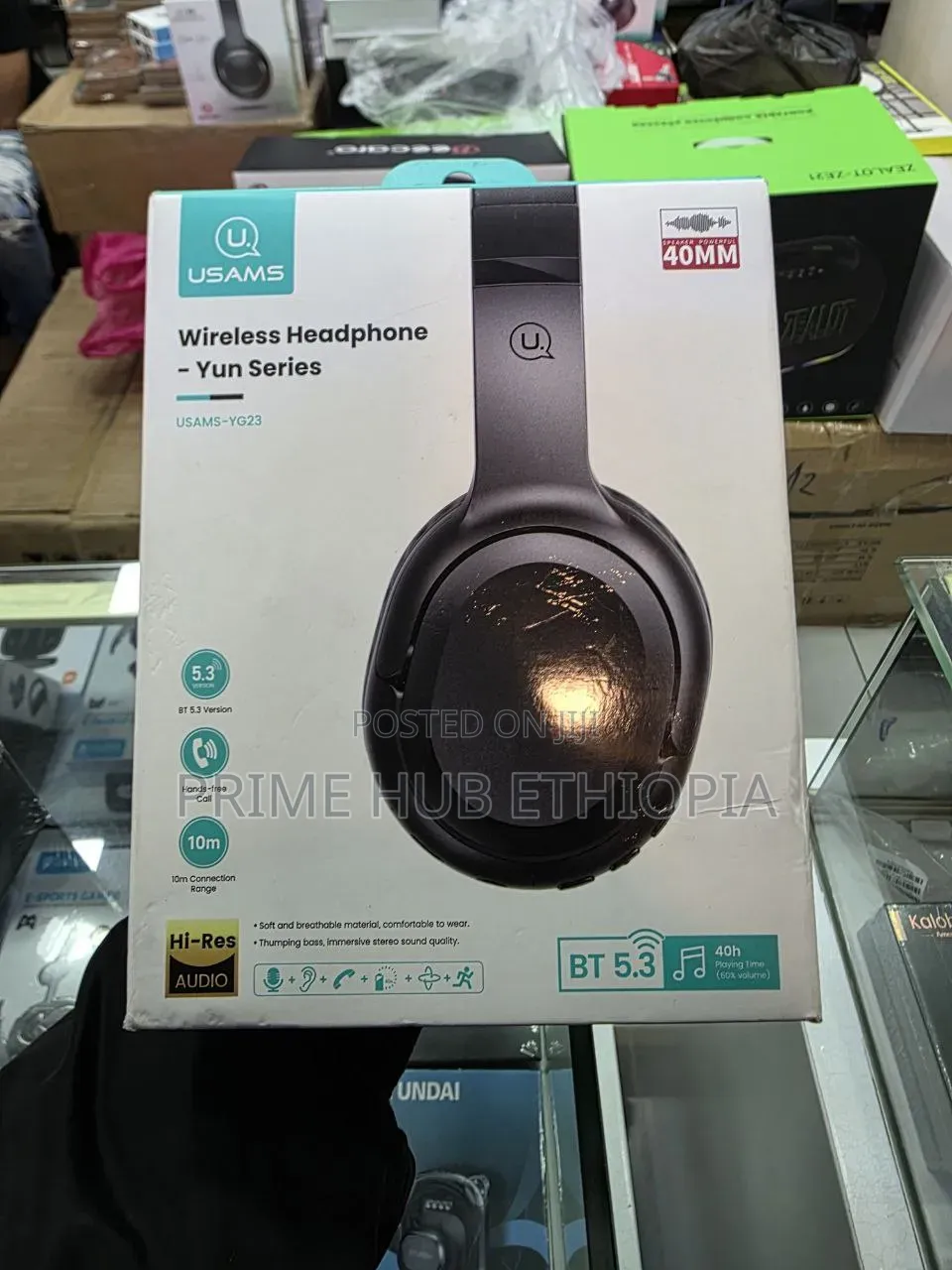 USAMS Wireless Headphones YG23 Up to 40 Hours of Playtime