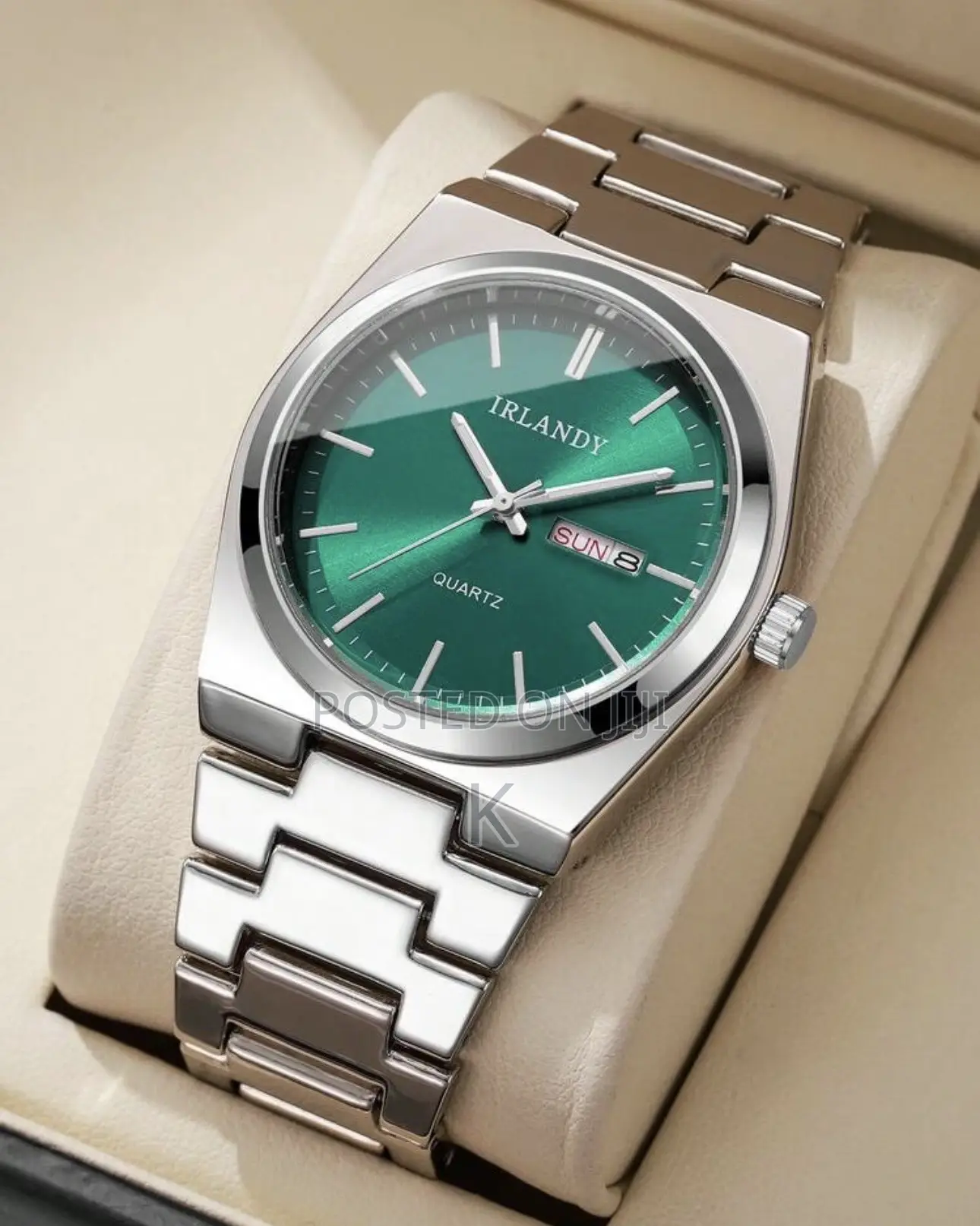 Irlandy Quartz Business-Style Men's Wristwatch