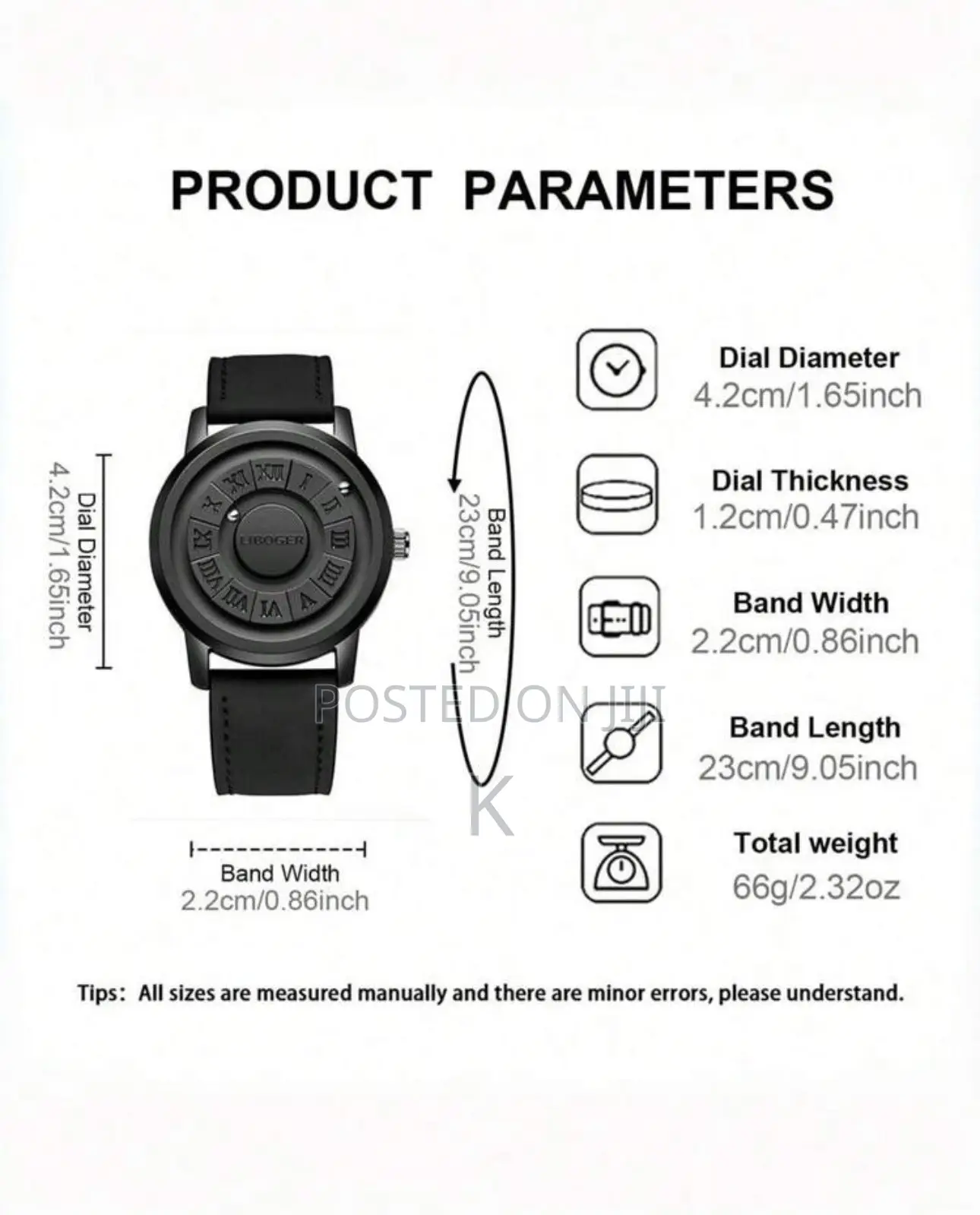 Liboger Magnetic Ball Men's Watch