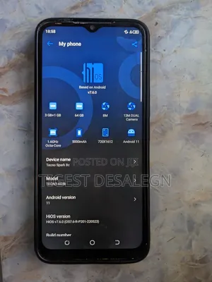 Tecno Spark 8C 64 GB Blue