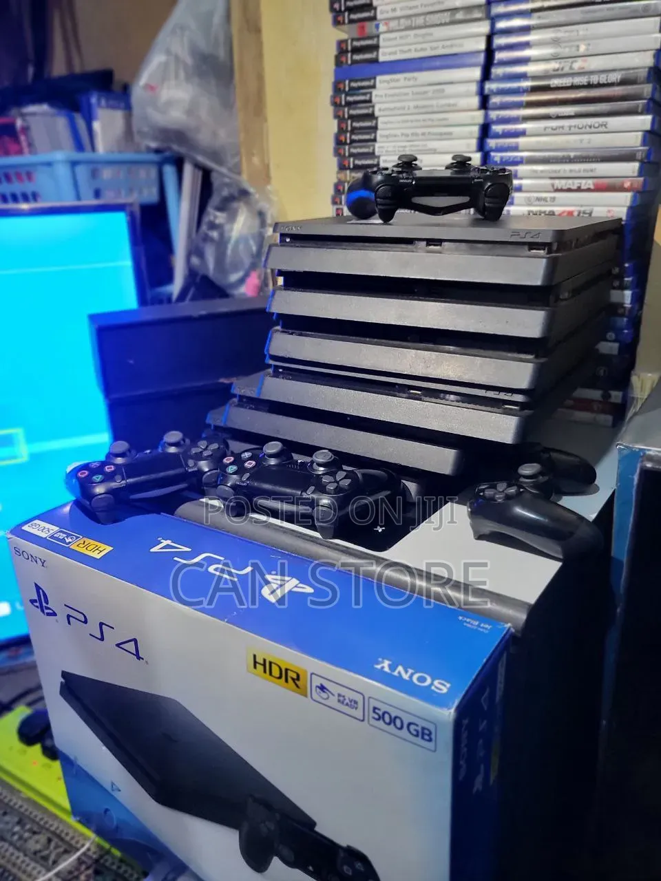 PS4 SLIM ጄልብሬክ የተደረገ -2 Joystick