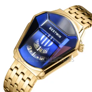 BESTWIN 6615 Luxury Quartz Watch – Super Cool Geometry Design
