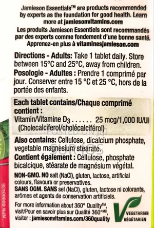Jamieson Vitamin D3